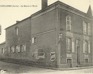 Vieux Coulaines - ancienne mairie et école (bâtiment détruit)